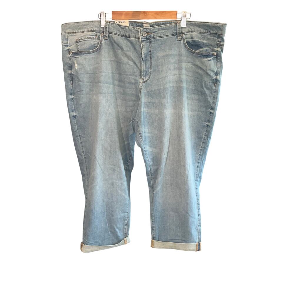 Sonoma Lifestyle Blue Boyfriend Mid Rise Stretch Jeans Size 24W